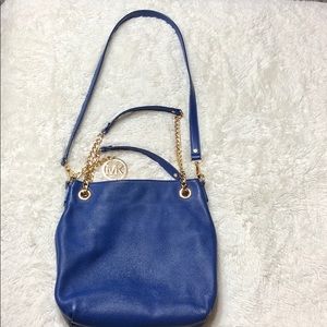 Blue Michael kors purse